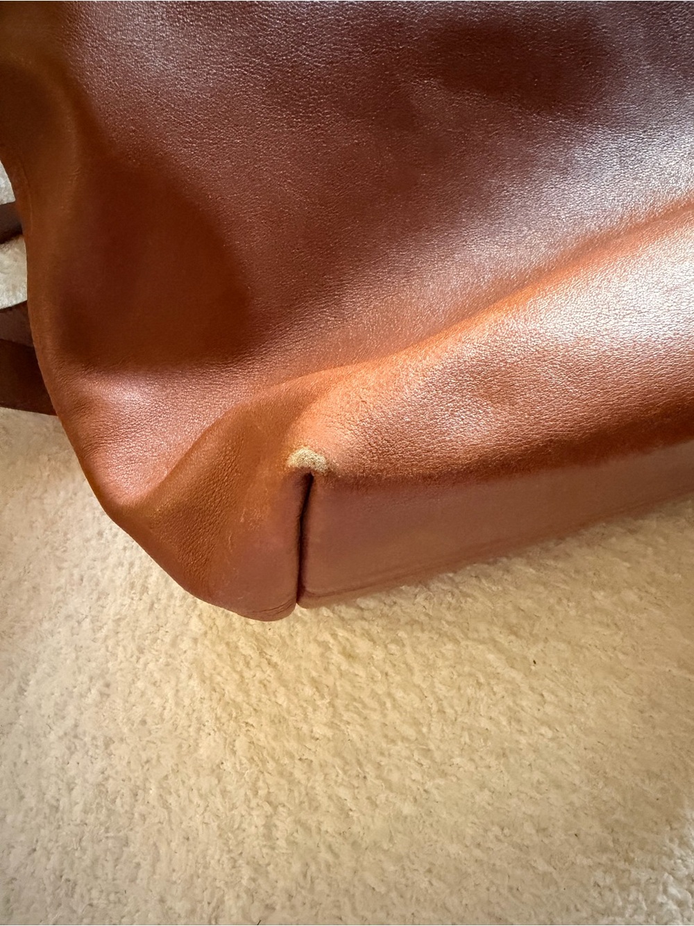 Coach Brown Leather Tote Bag - Picture 6 of 8